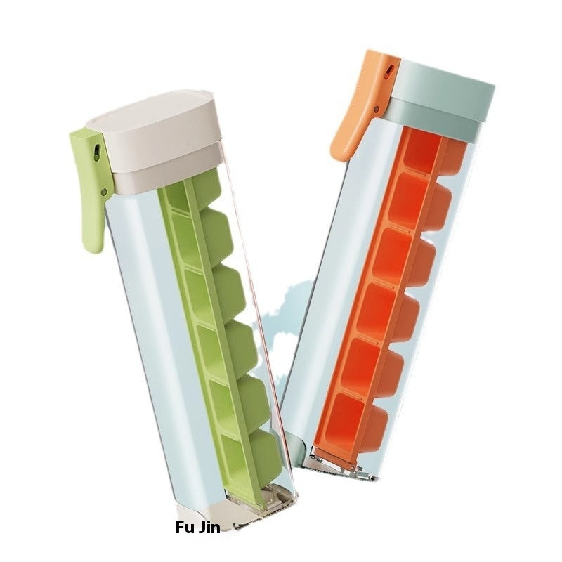 One-Touch Release Ice Cube Mold with Storage Box | Food Grade Plastic Ice Tray | Kitchen Tool