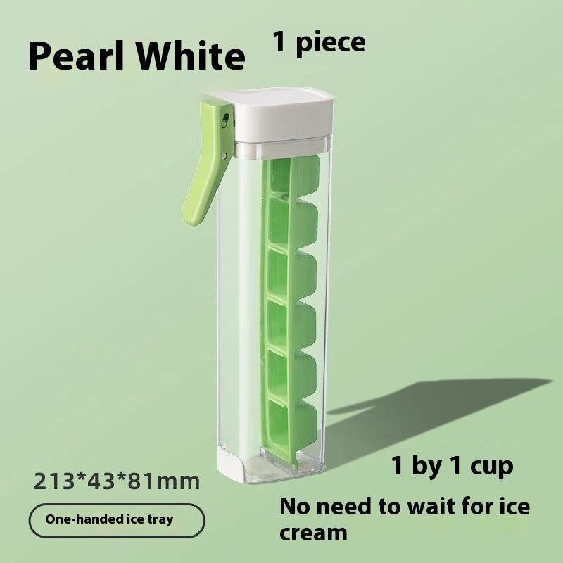 One-Touch Release Ice Cube Mold with Storage Box | Food Grade Plastic Ice Tray | Kitchen Tool